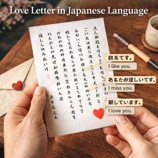 Love Letter in Japanese Language