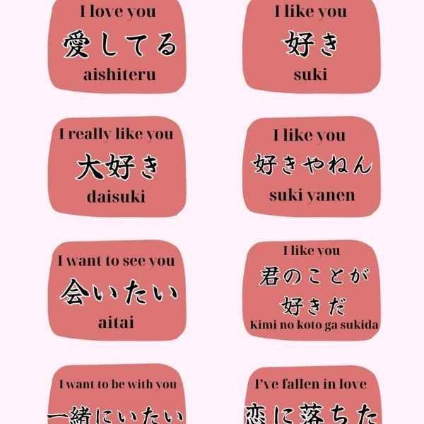 Love Letter in Japanese Language