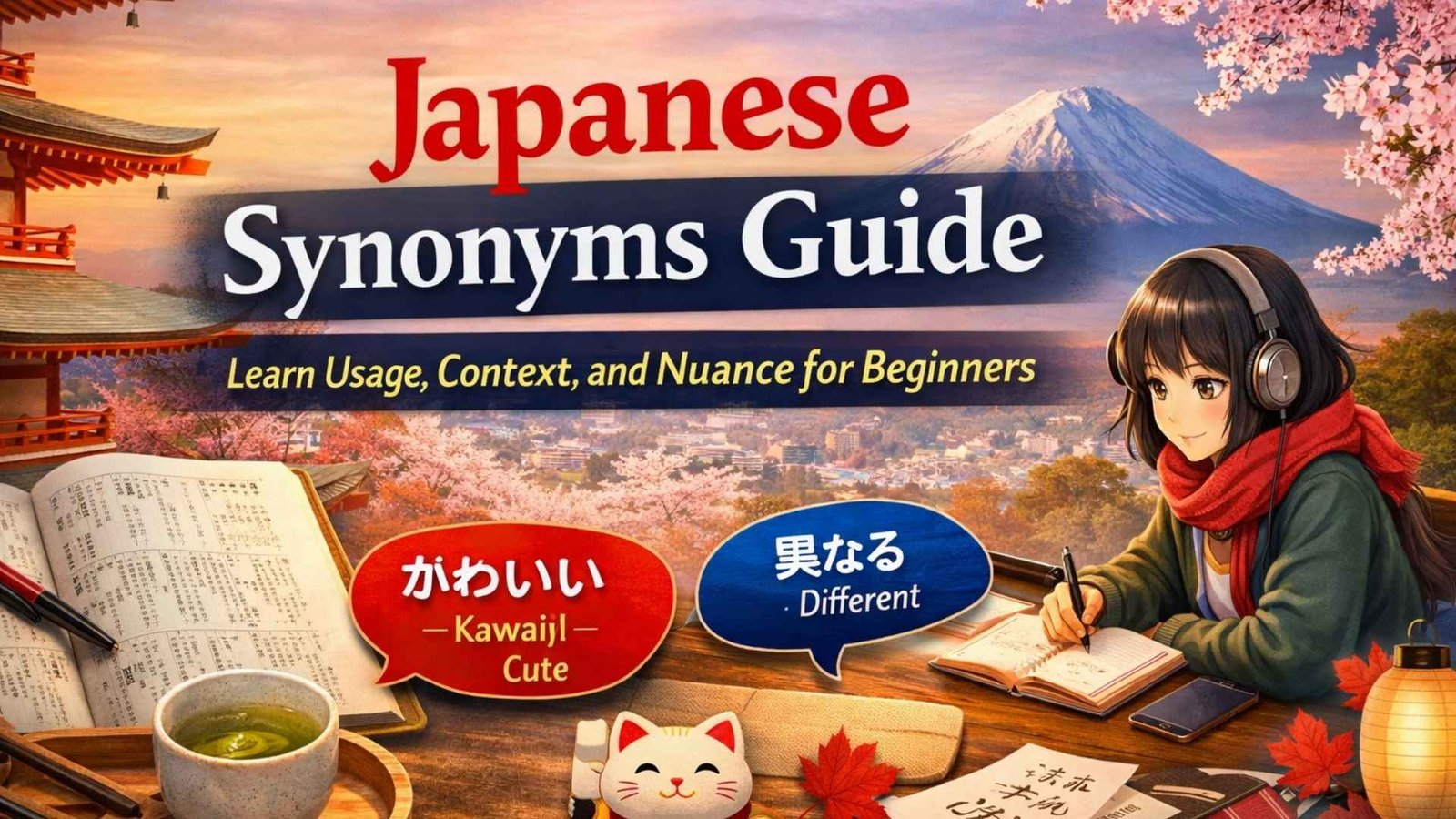 Japanese Synonyms Guide: Learn Usage, Context, and Nuance for Beginners